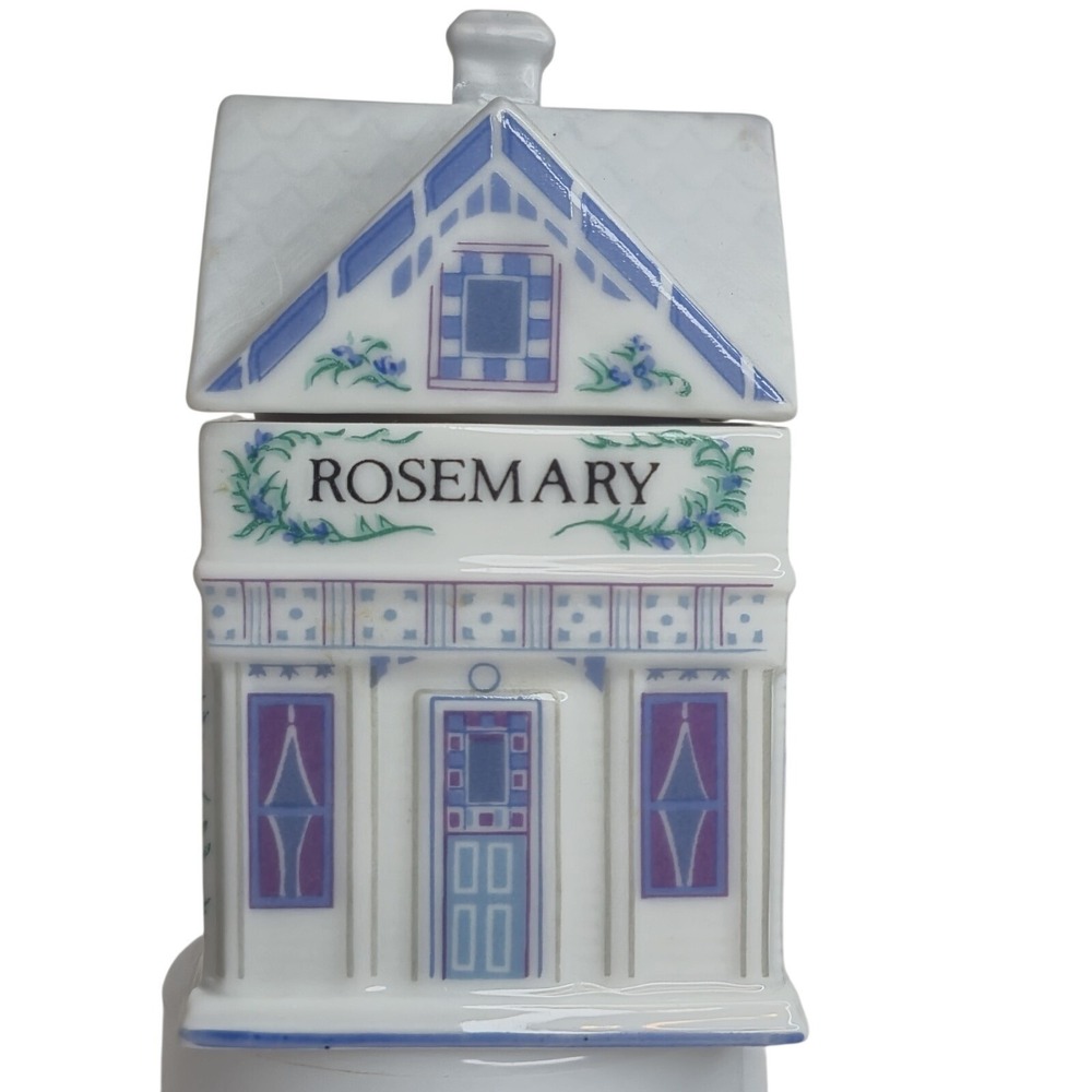 Lenox Spice Village Rosemary Porcelain House Jar 1989 Vintage Spice READ Desc.